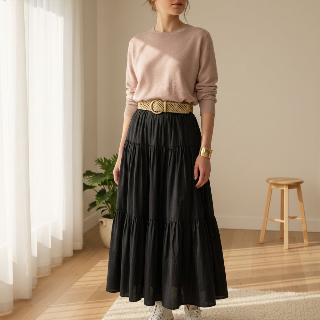 Bianca Vintage Maxi Skirt