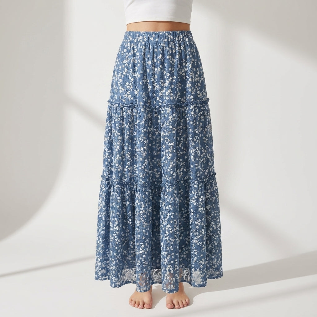 The Rosanna Floral Maxi Skirt