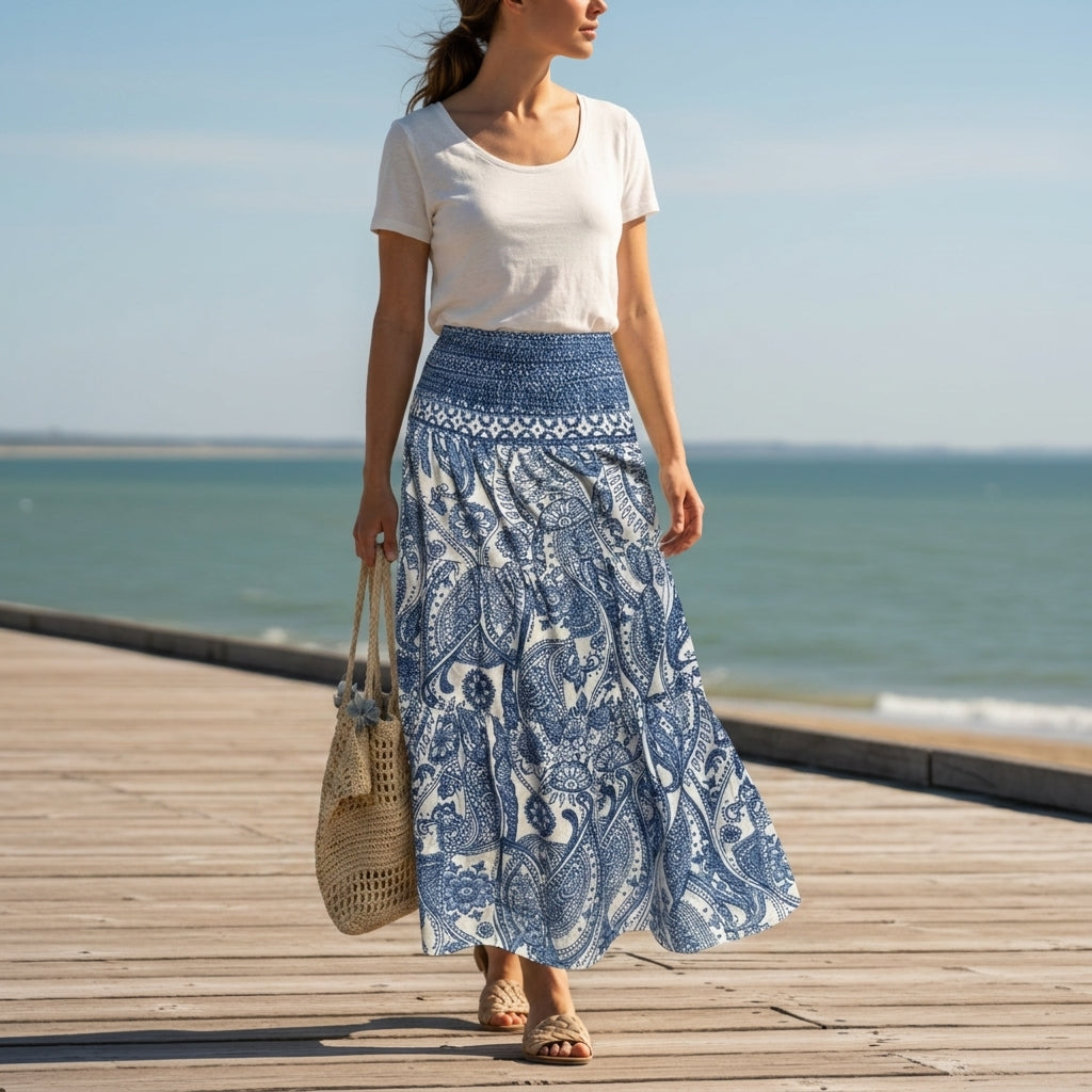 Alma Boho Beach Skirt