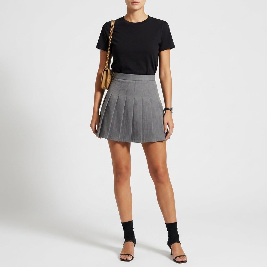Caterina Pleated Mini Skirt