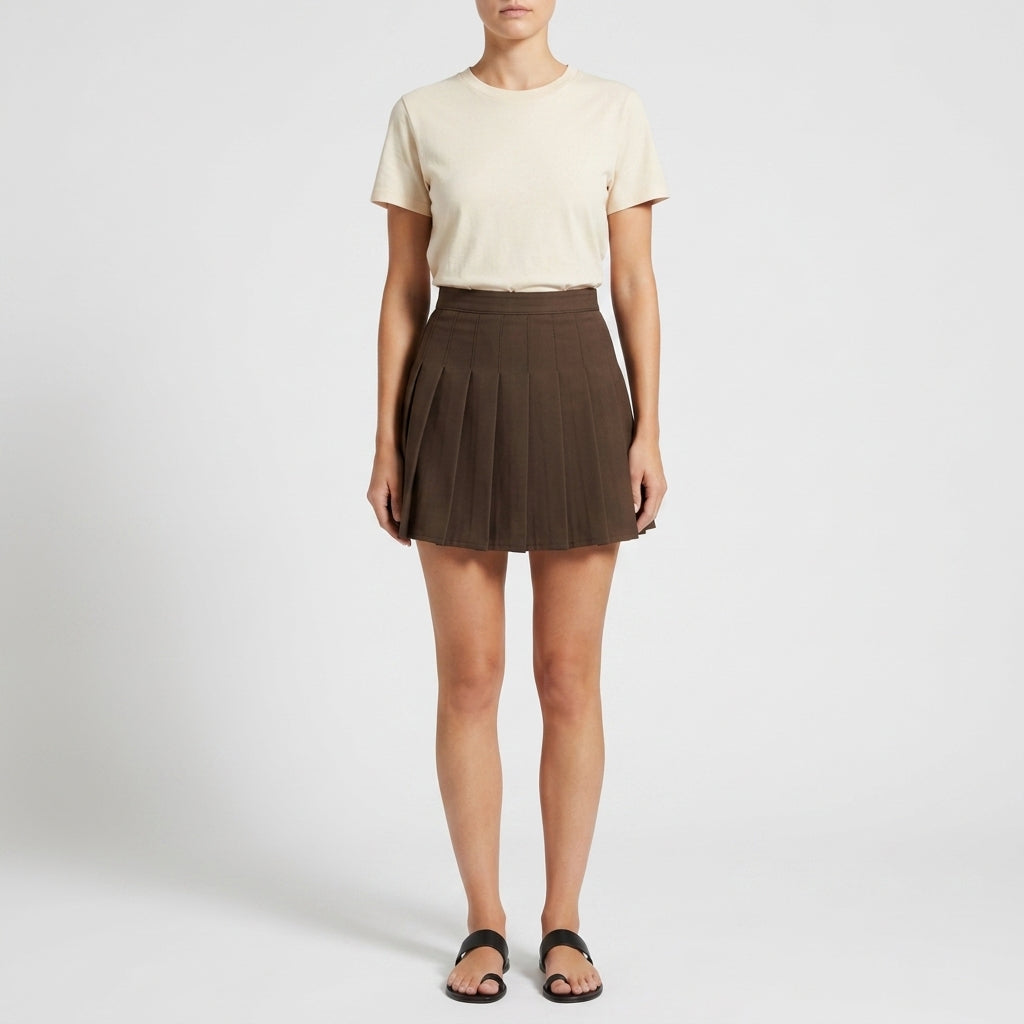 Caterina Pleated Mini Skirt