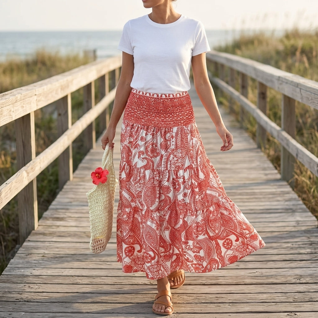 Alma Boho Beach Skirt