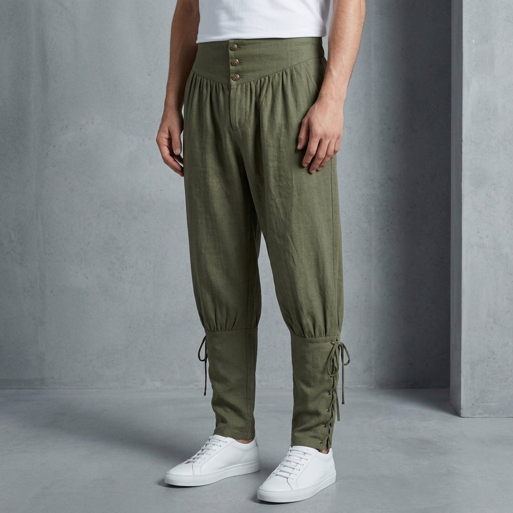Corsair Tapered Linen Trousers