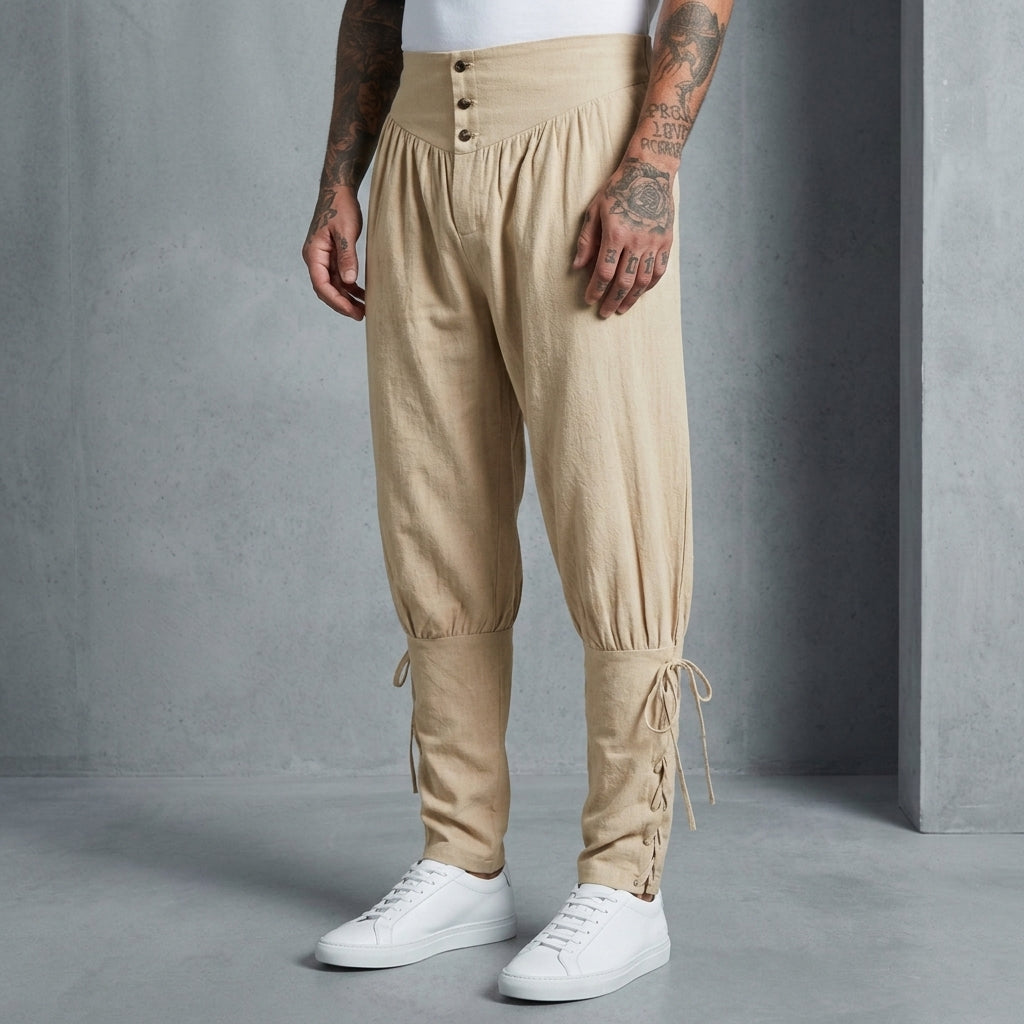 Corsair Tapered Linen Trousers