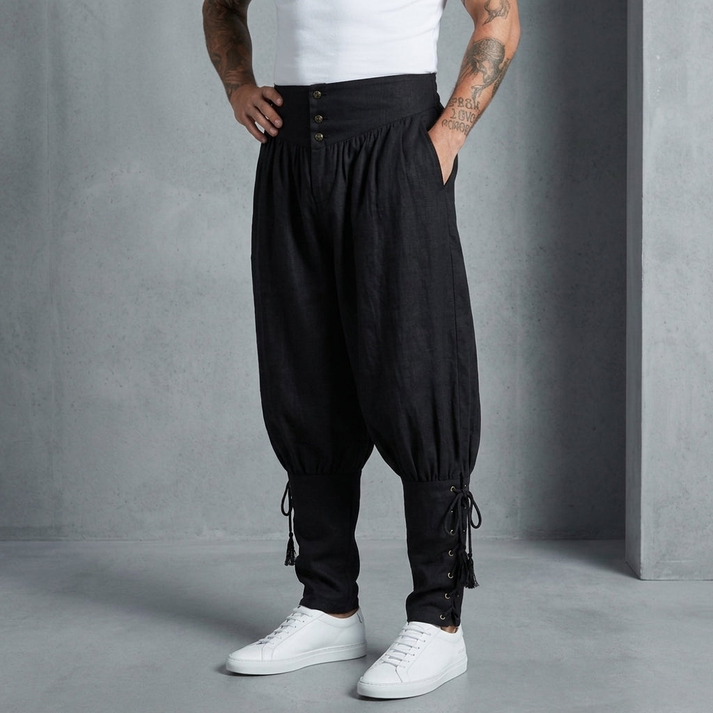 Corsair Tapered Linen Trousers
