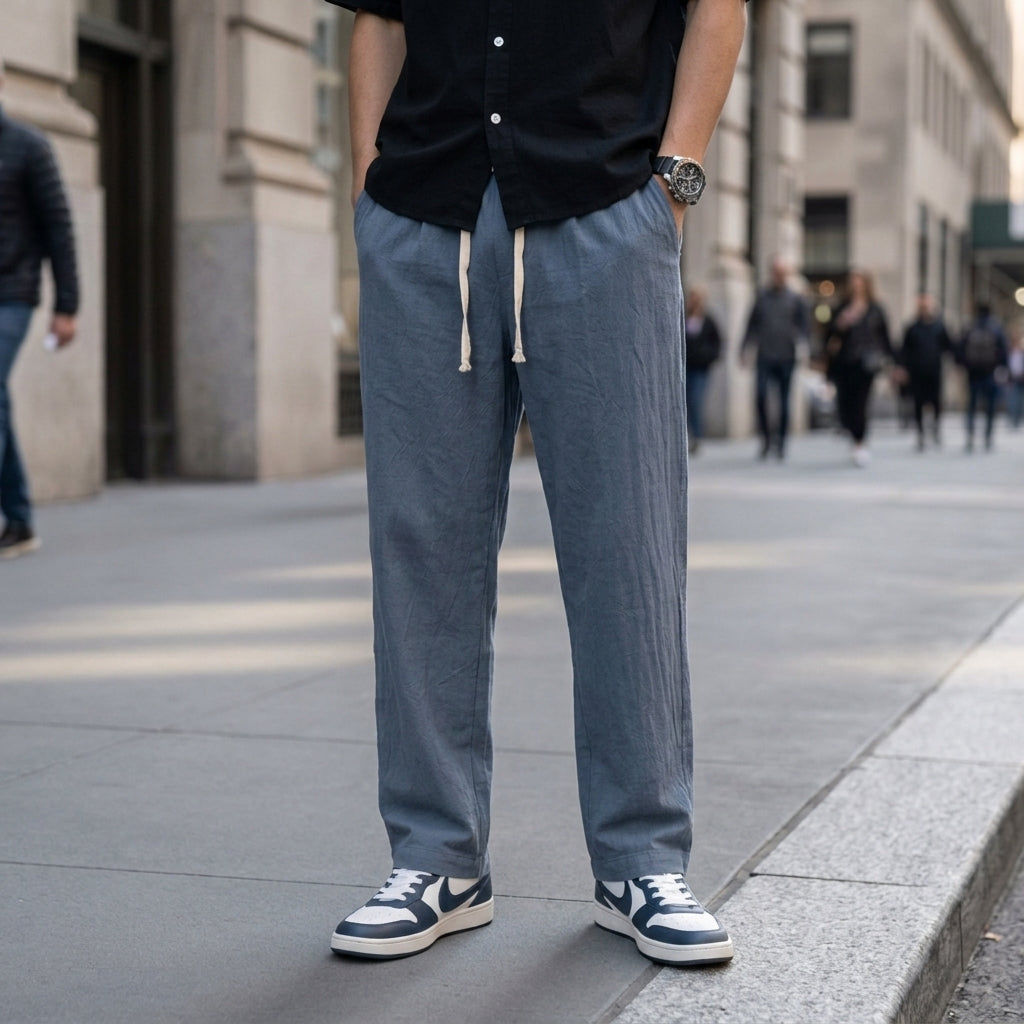 Kyoto Wide Leg Linen Pants