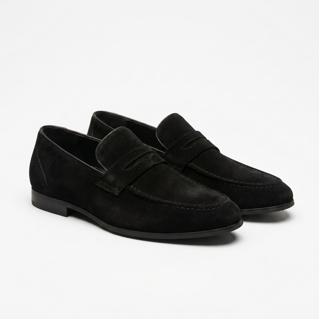 Men's Suede-Effect Slip-On Loafers | Matteo