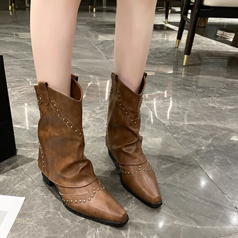 Winnifred | Low Heel Ankle Boots