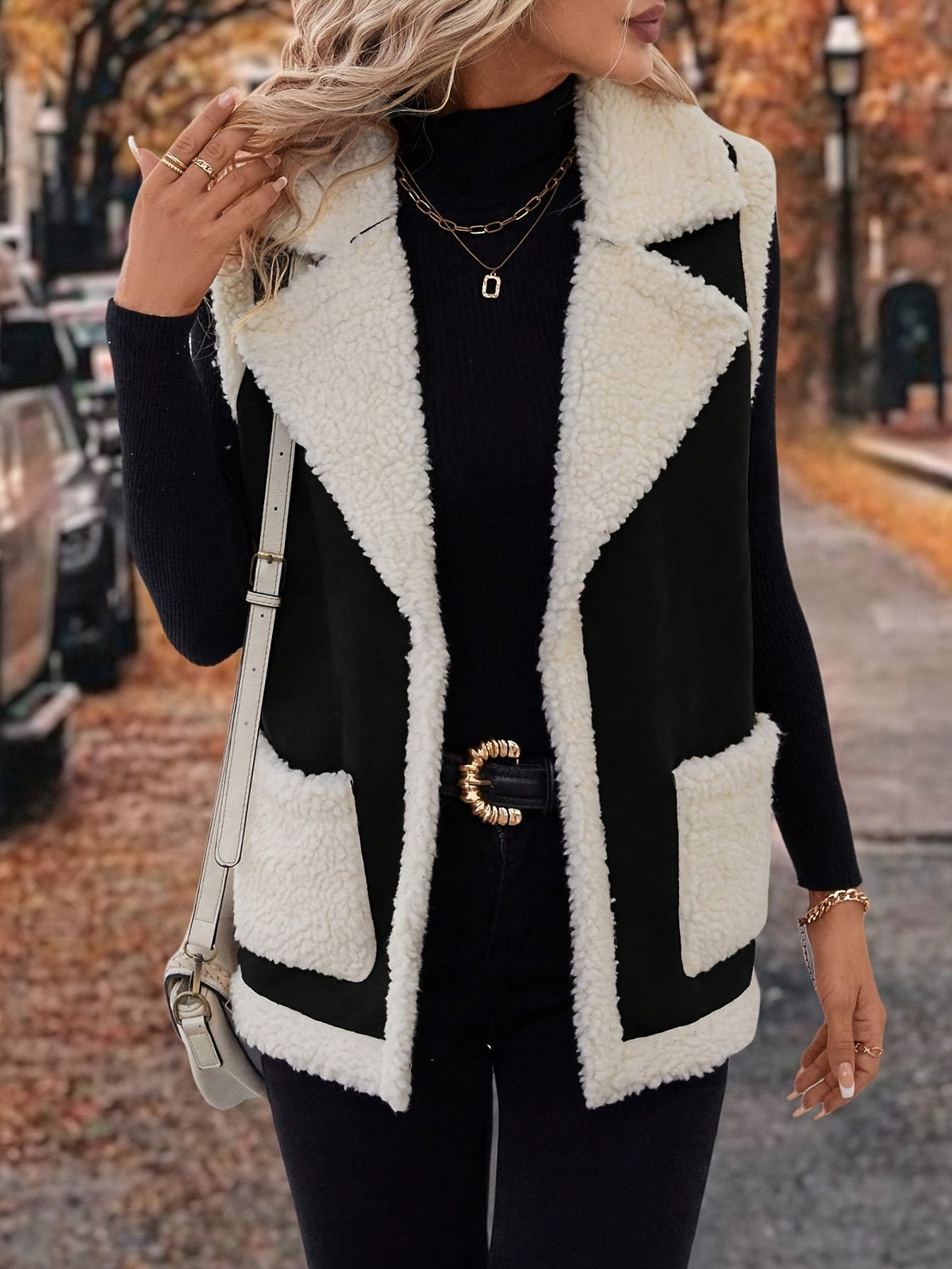 Sylvie | Warm Lapel Collar Winter Vest