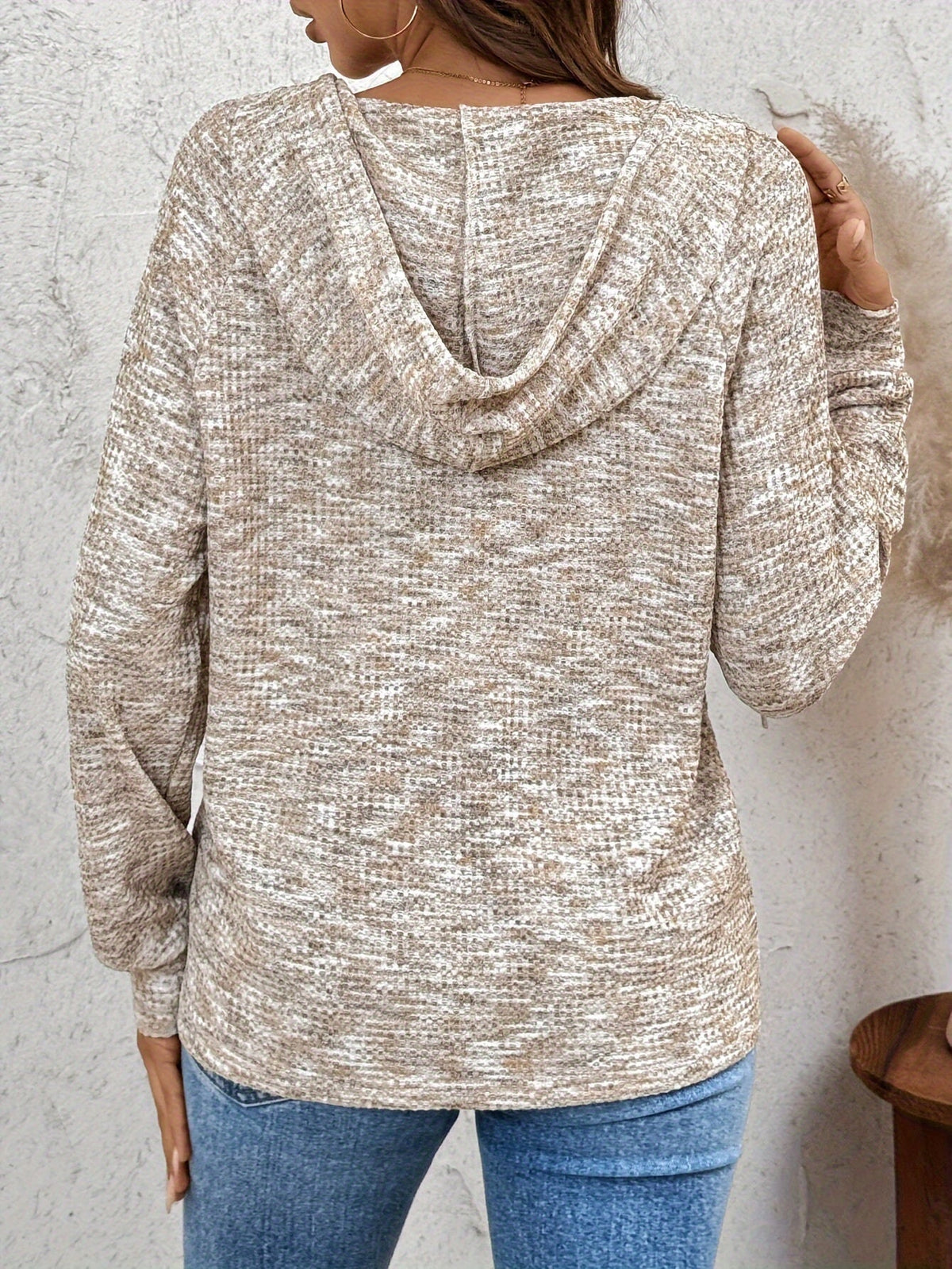 Verity | Hooded Button-Up Relaxed Sweatshirt