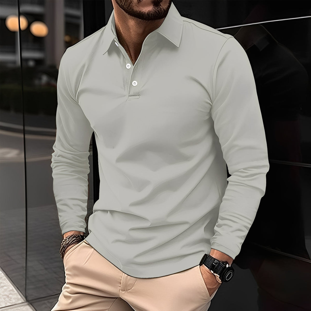 Deacon - Casual and robust long sleeve shirt