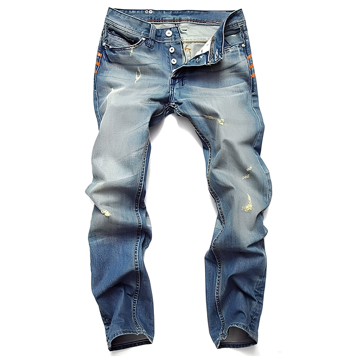 Kaleb - Classic jeans in ripped look