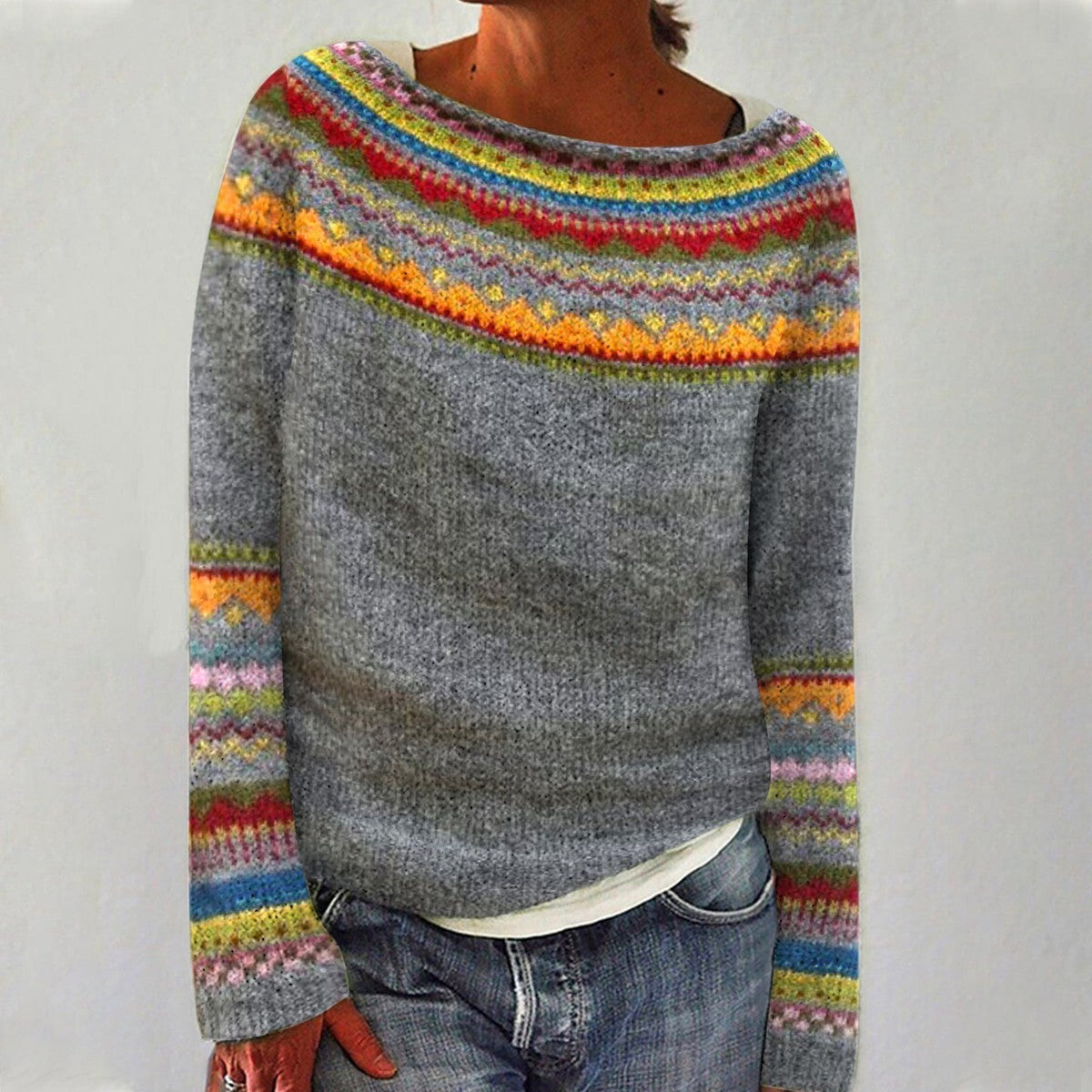 Women’s Patterned Knit Sweater