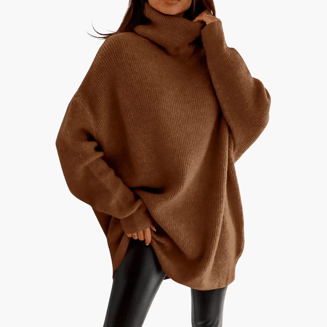 Talia | Oversized Longline Silhouette Sweater