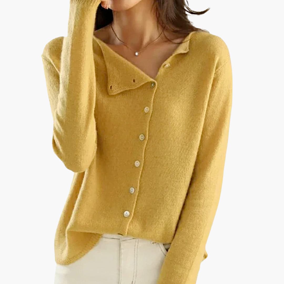 Jessalyn | Long-Sleeve Buttoned Cardigan