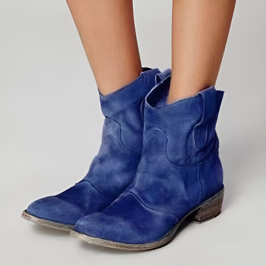 Abigail | Low Heel Slip-On Ankle Boots