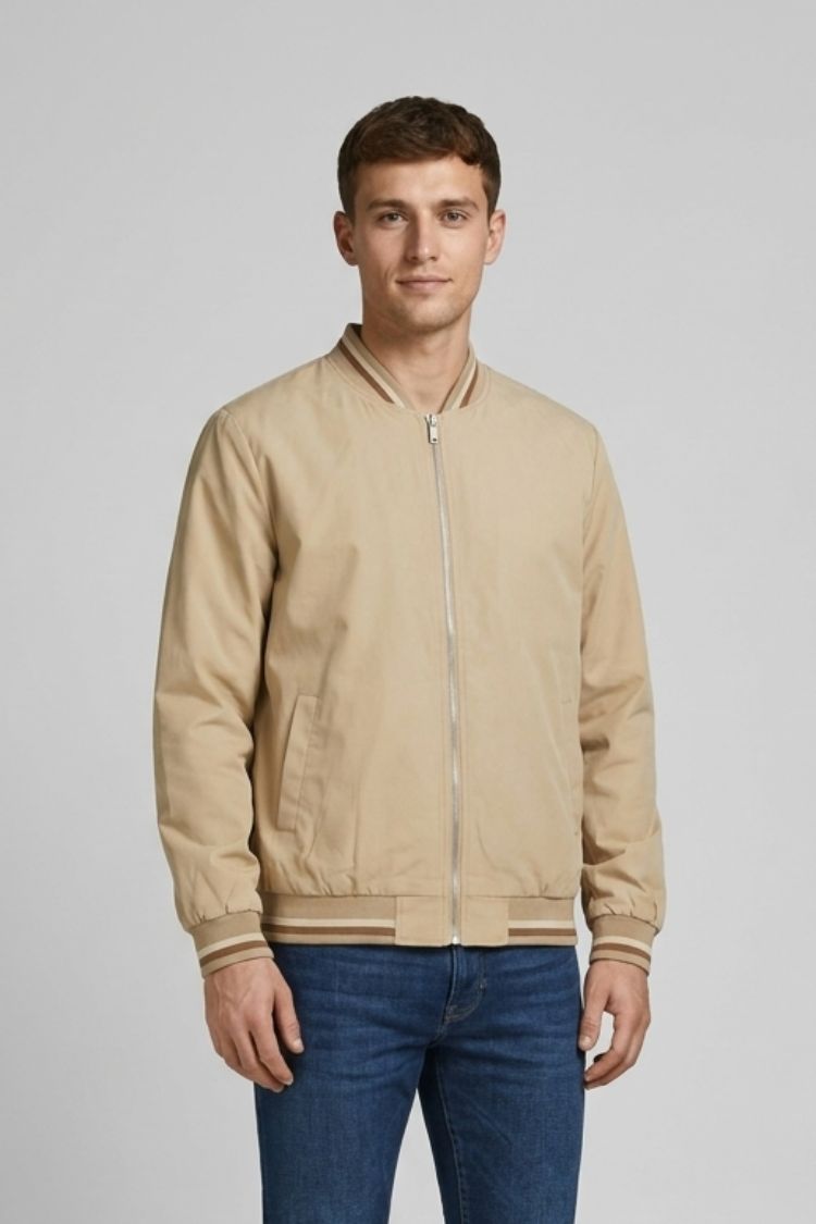 Men's Lightweight Bomber Jacket | Casual Zip-Up Jacket