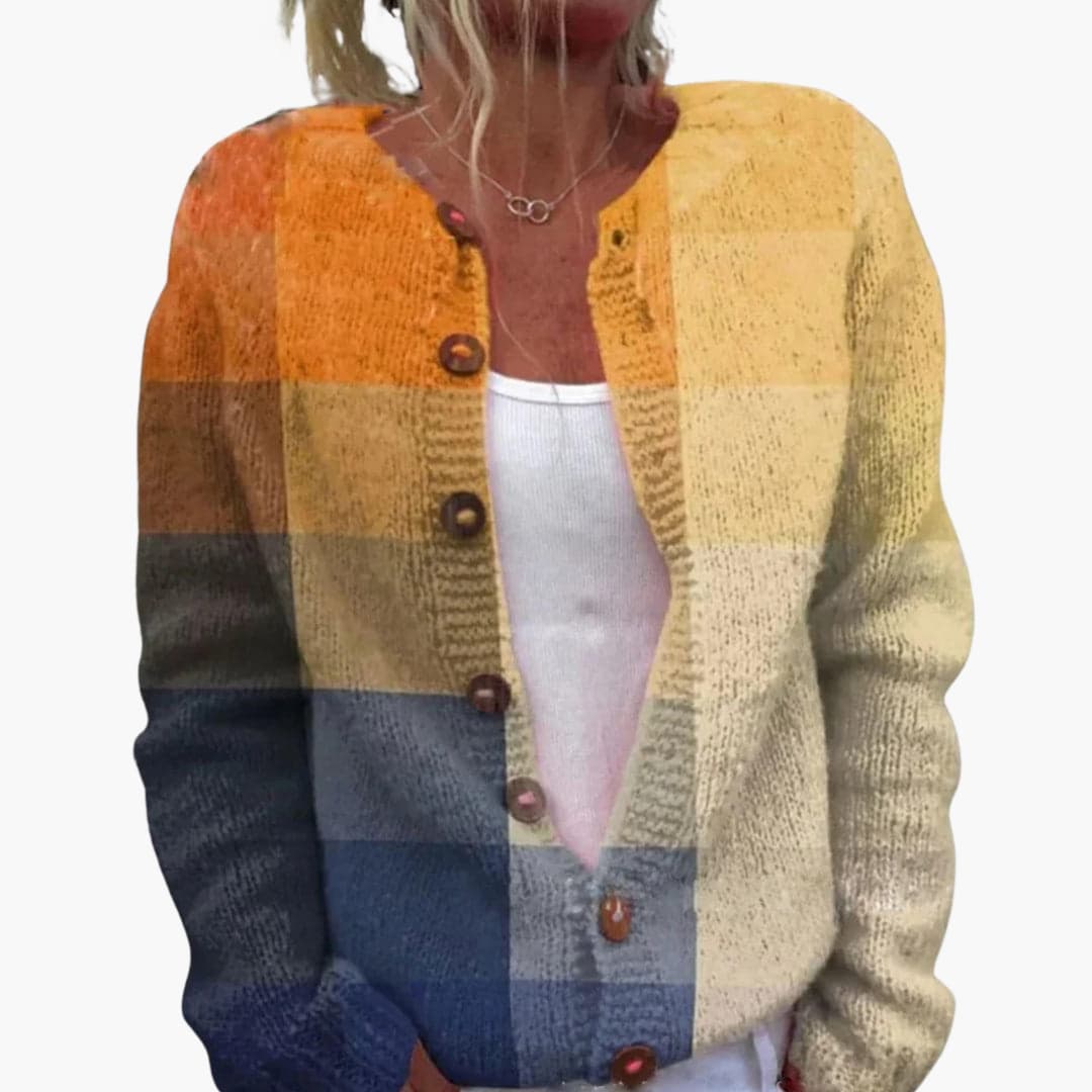 Addison | Floral Ribbed Hem Cardigan