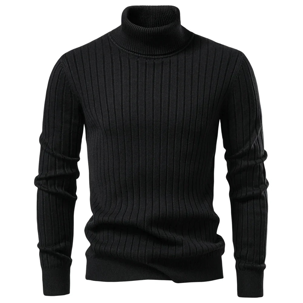 Dalton Ribbed Knit Turtleneck