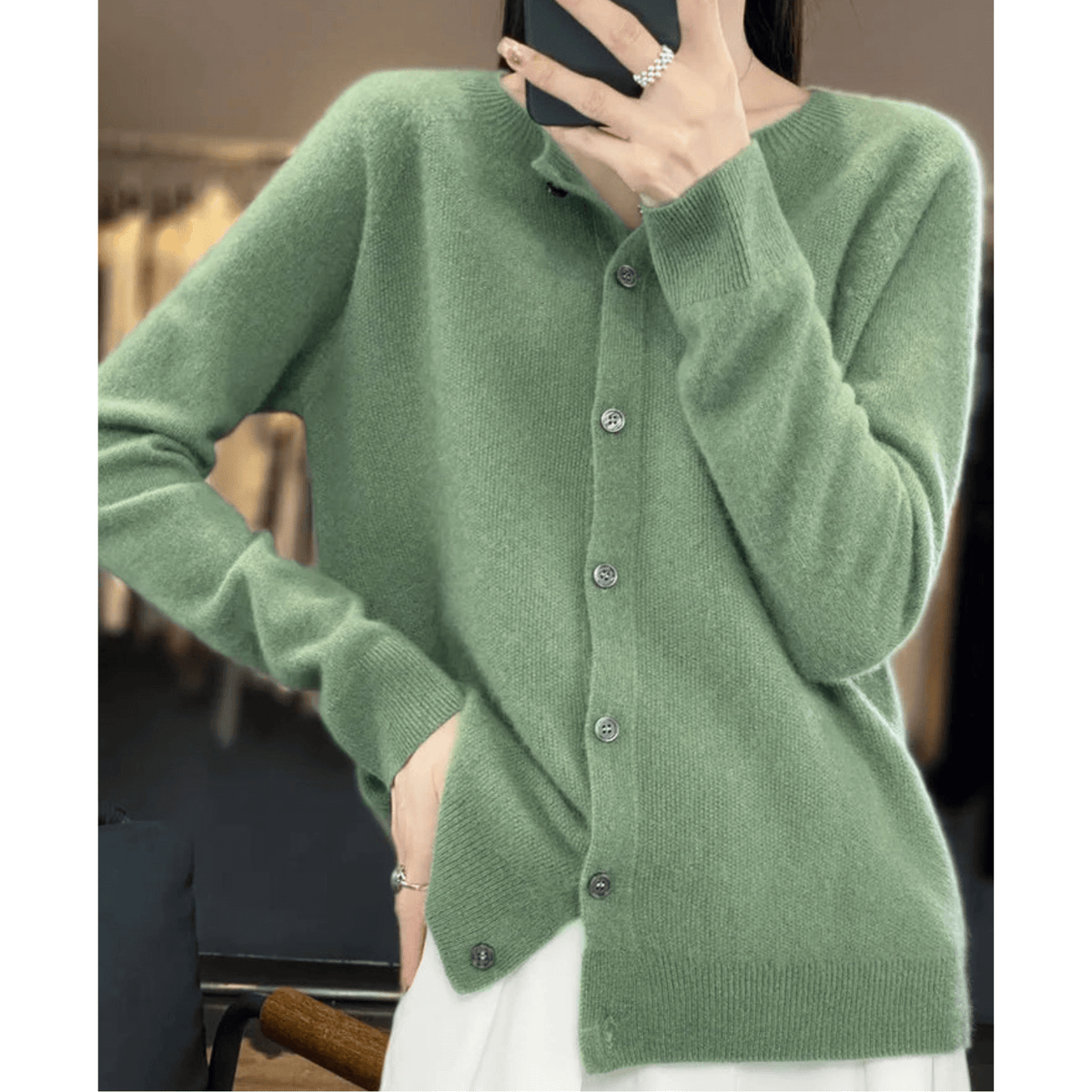 Livia Blend V-Neck Cardigan