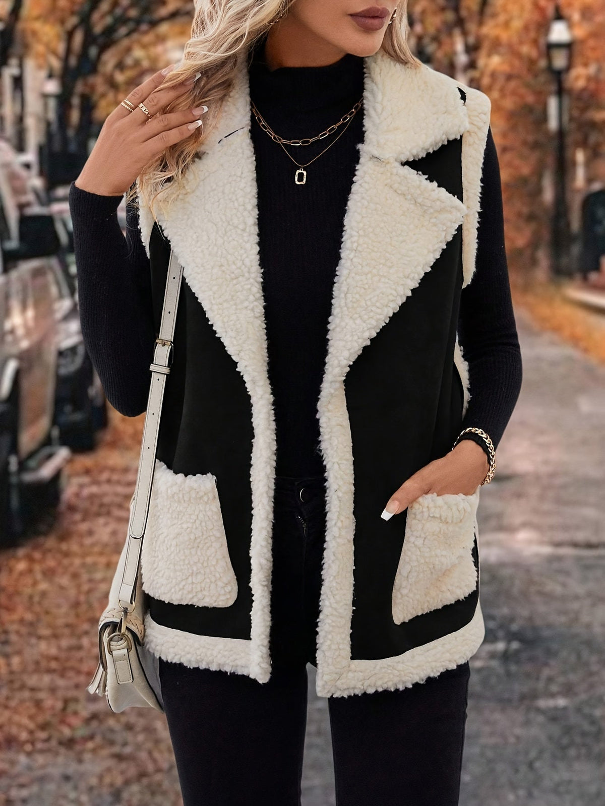 Sylvie | Warm Lapel Collar Winter Vest