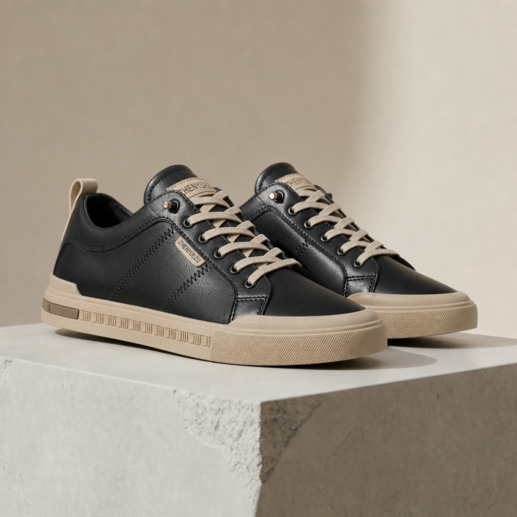 Nimes Leather Low-Top Sneakers