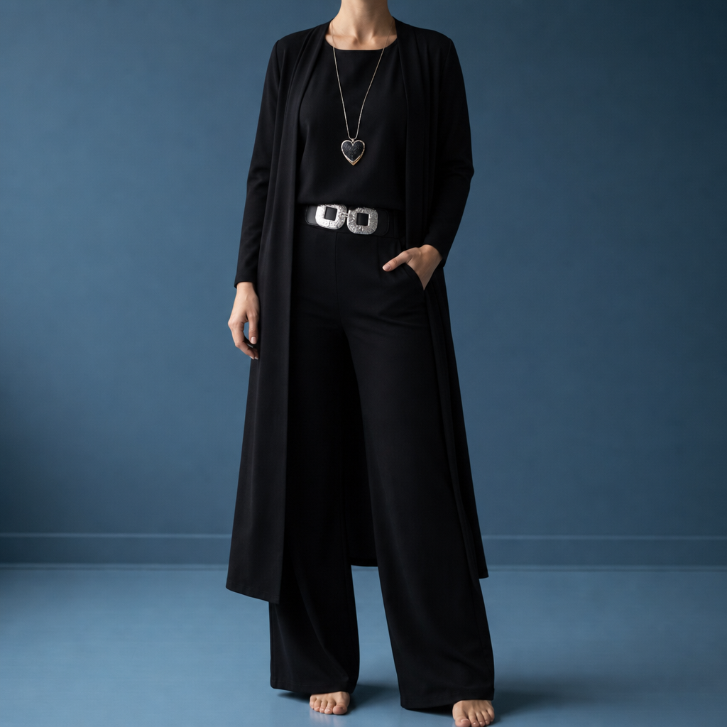 Sete Cardigan Top Pants Set