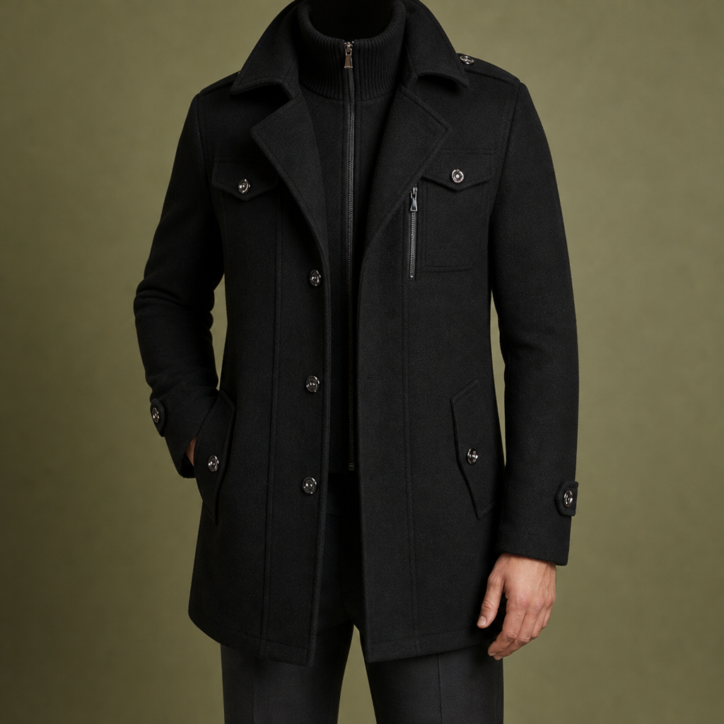 Sliema Wool Blend Overcoat