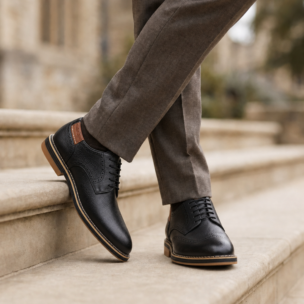 Portofino Leather Lace-Up Oxfords