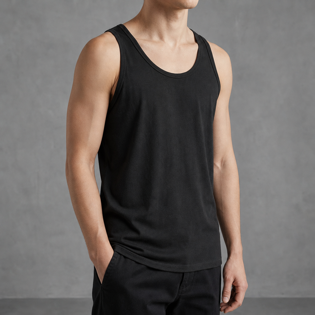 Omodos Cotton Scoop Neck Tank