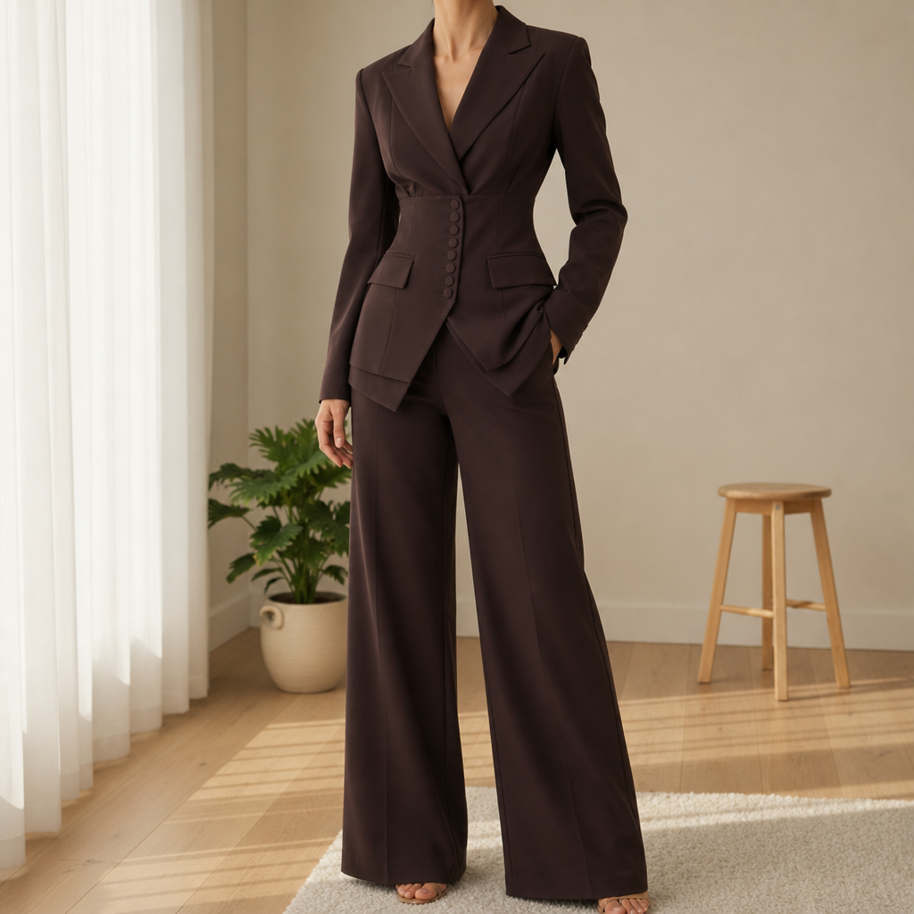 Siena Cinched Waist Suit Set
