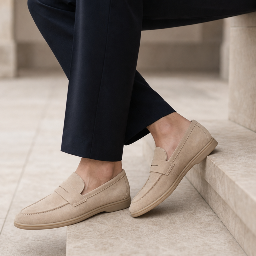 Calvero Suede Penny Loafers