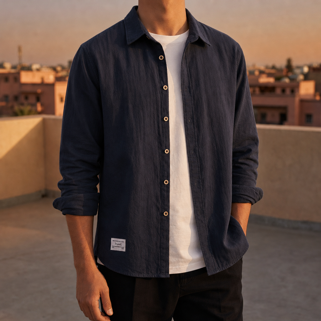 Malaga Cotton Button-Up Shirt