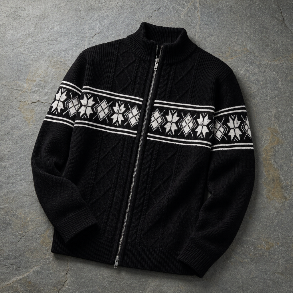 Vieste Nordic Cable Knit Cardigan