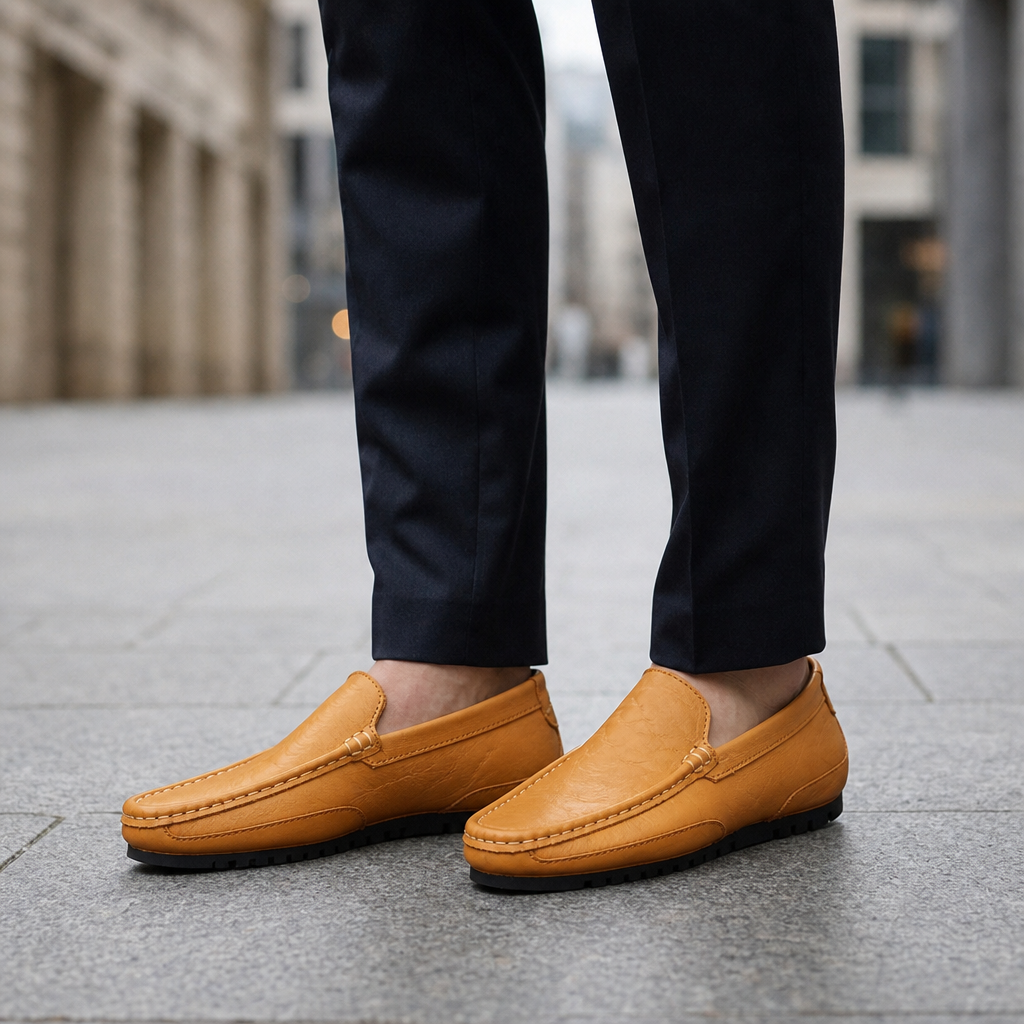 Noto Leather Slip-On Loafers