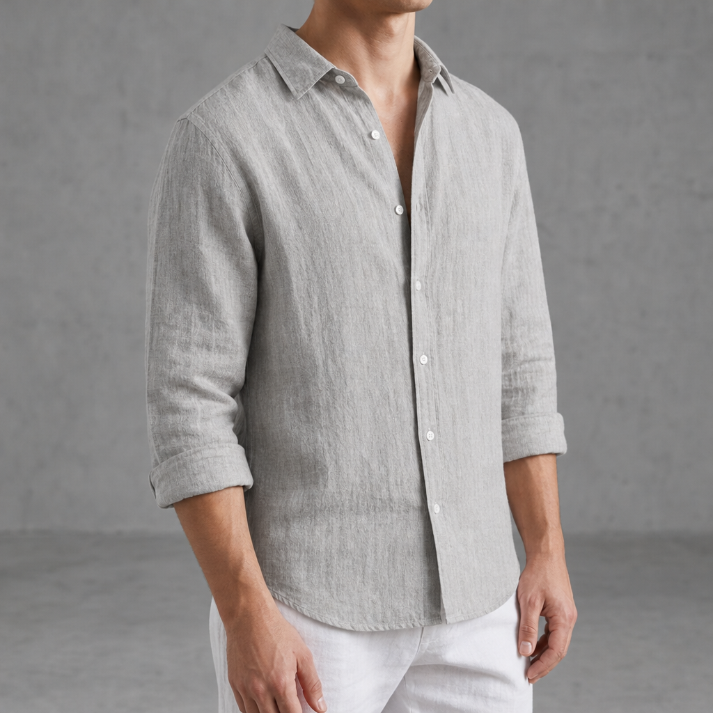 Saint Tropez Linen Relaxed Button-Up Shirt