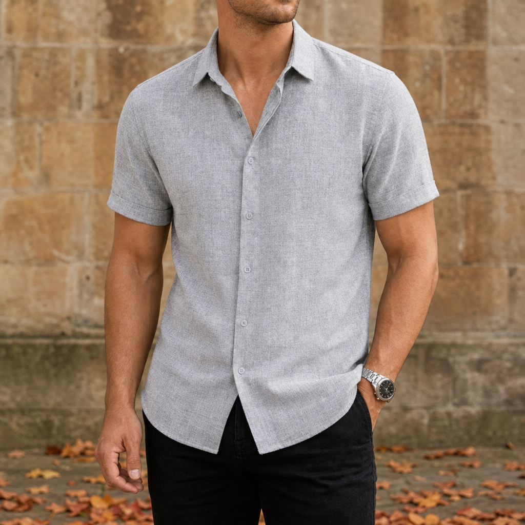 Mykonos Linen Short Sleeve Shirt