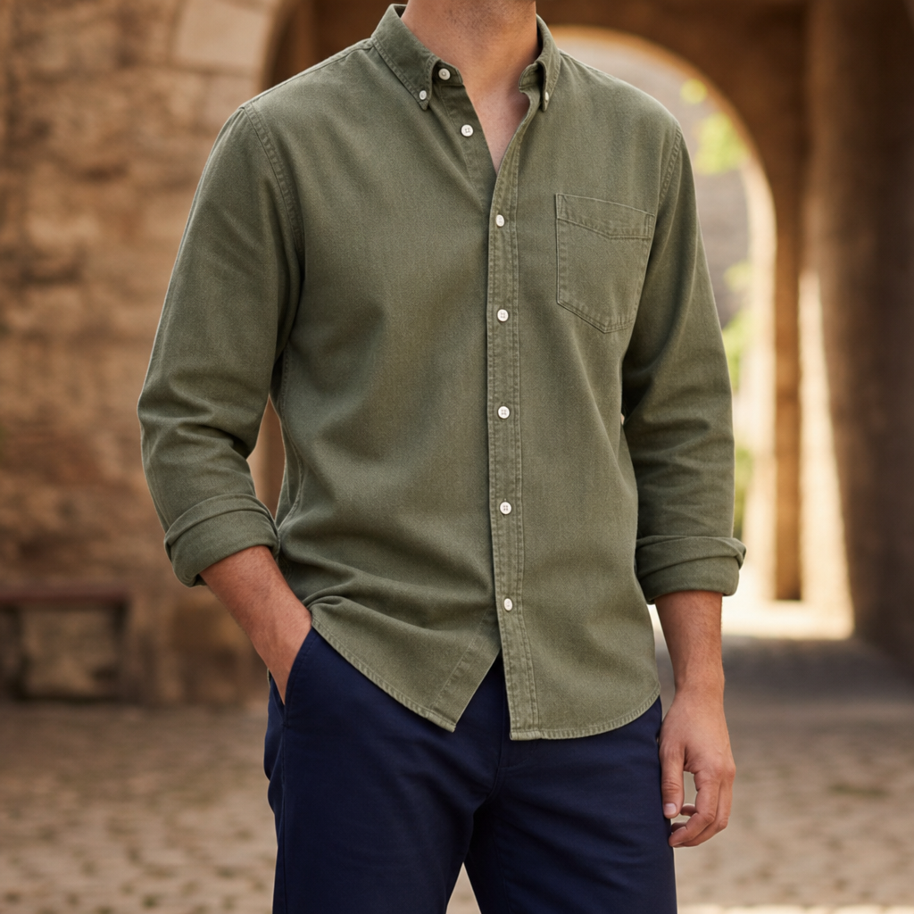 Bilbao Denim Button-Up Shirt