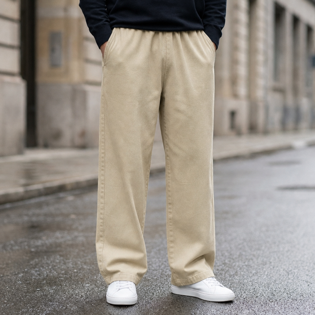 Poros Baggy Wide Leg Trousers