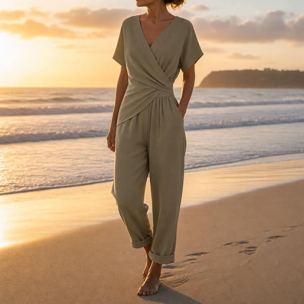 Volterra Wrap Front Jumpsuit
