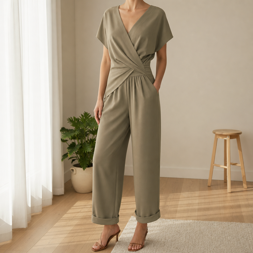 Beziers Wrap Front Jumpsuit