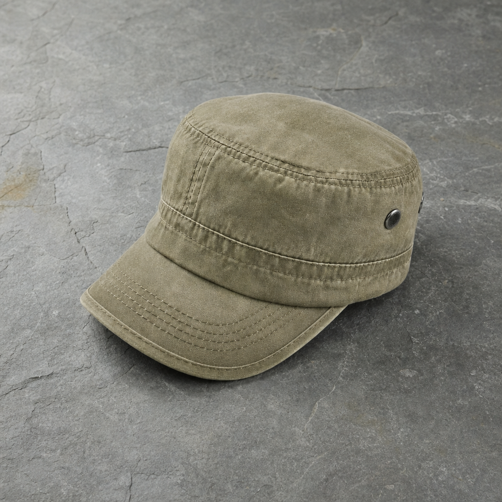 Monaco Washed Military Cadet Cap