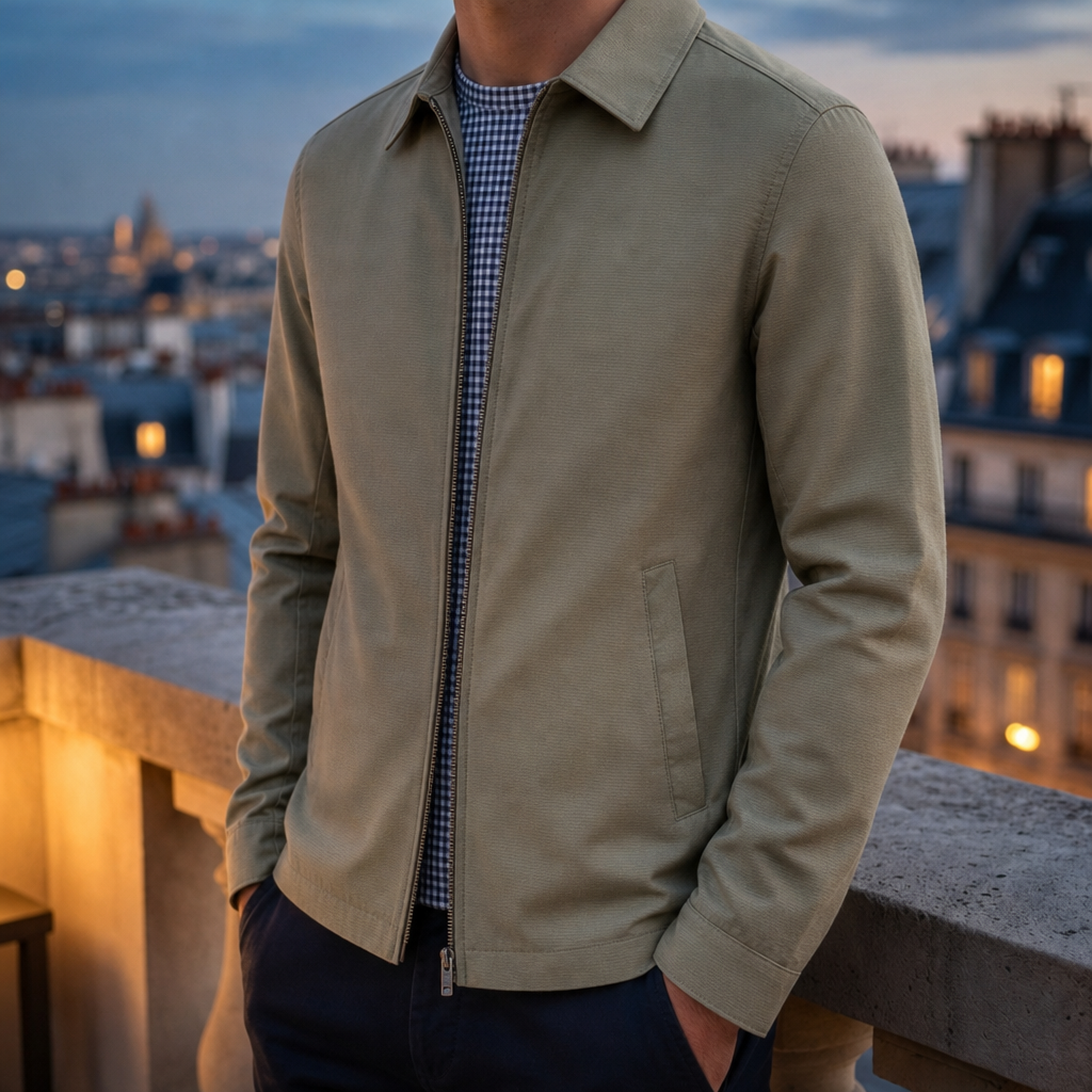 Skiathos Checked Lining Zip Jacket