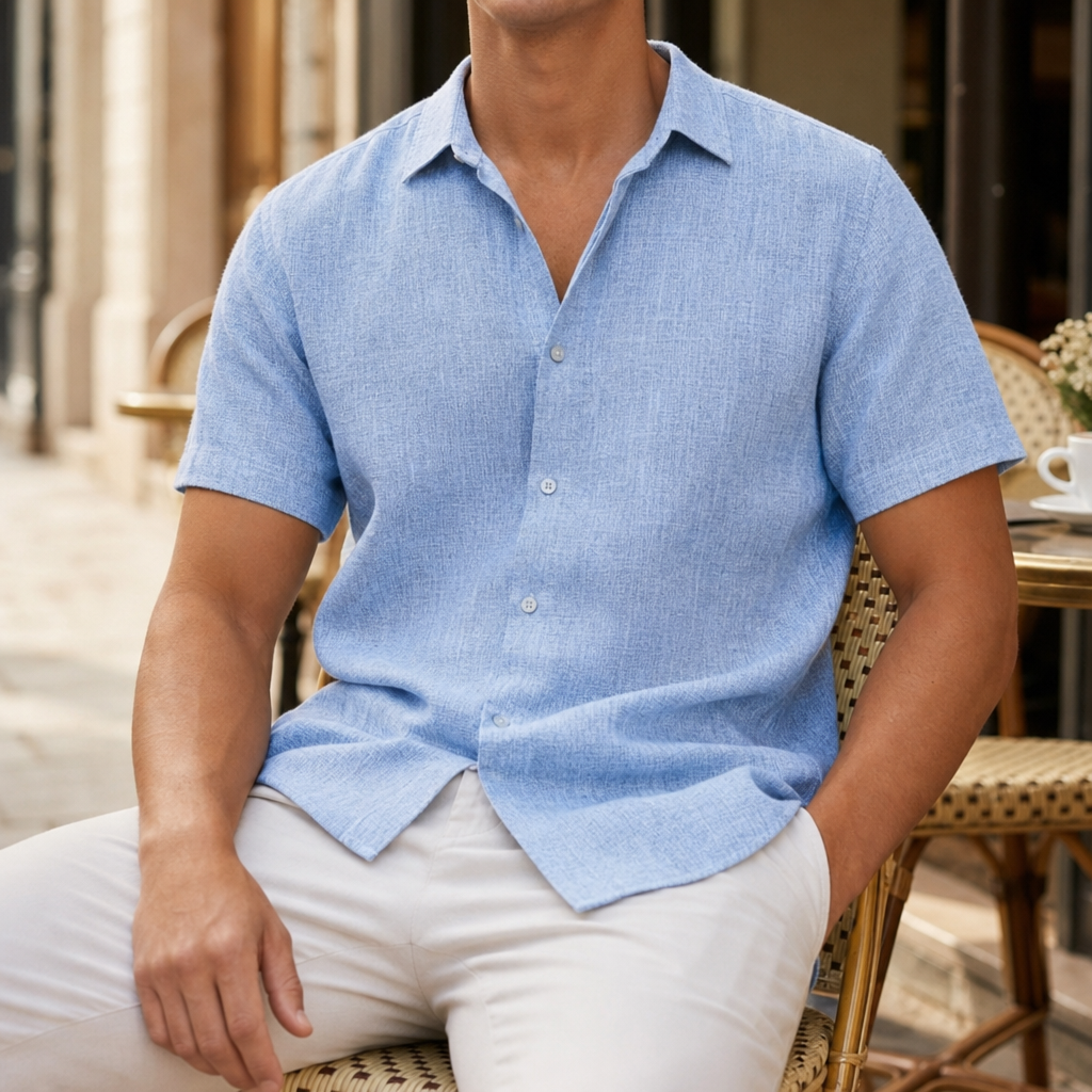 Maratea Linen-Look Short Sleeve Shirt