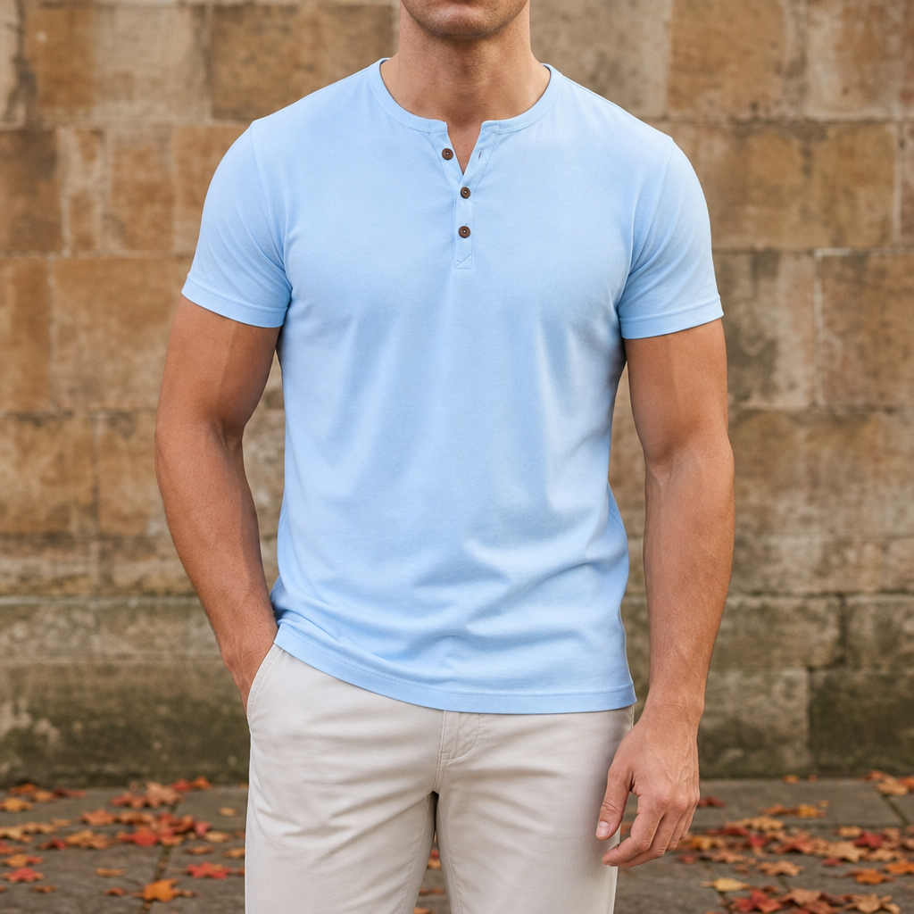 Amalfi Slim Fit Henley Tee