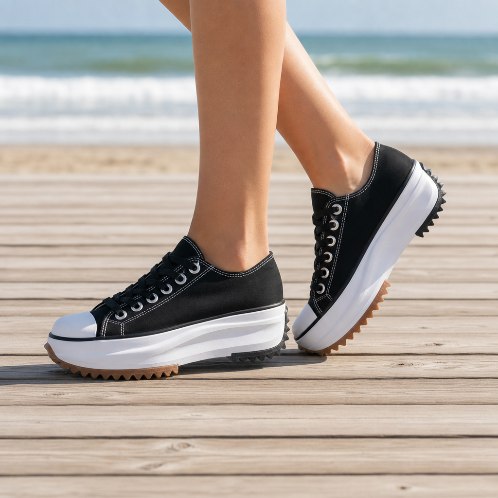 Valencia Platform Canvas Sneakers