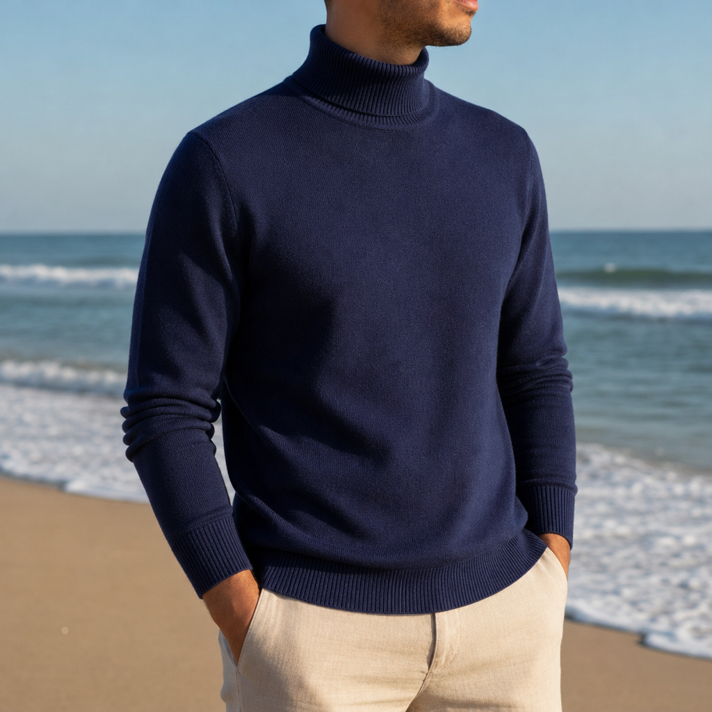 Arezzo Ribbed Turtleneck Sweater