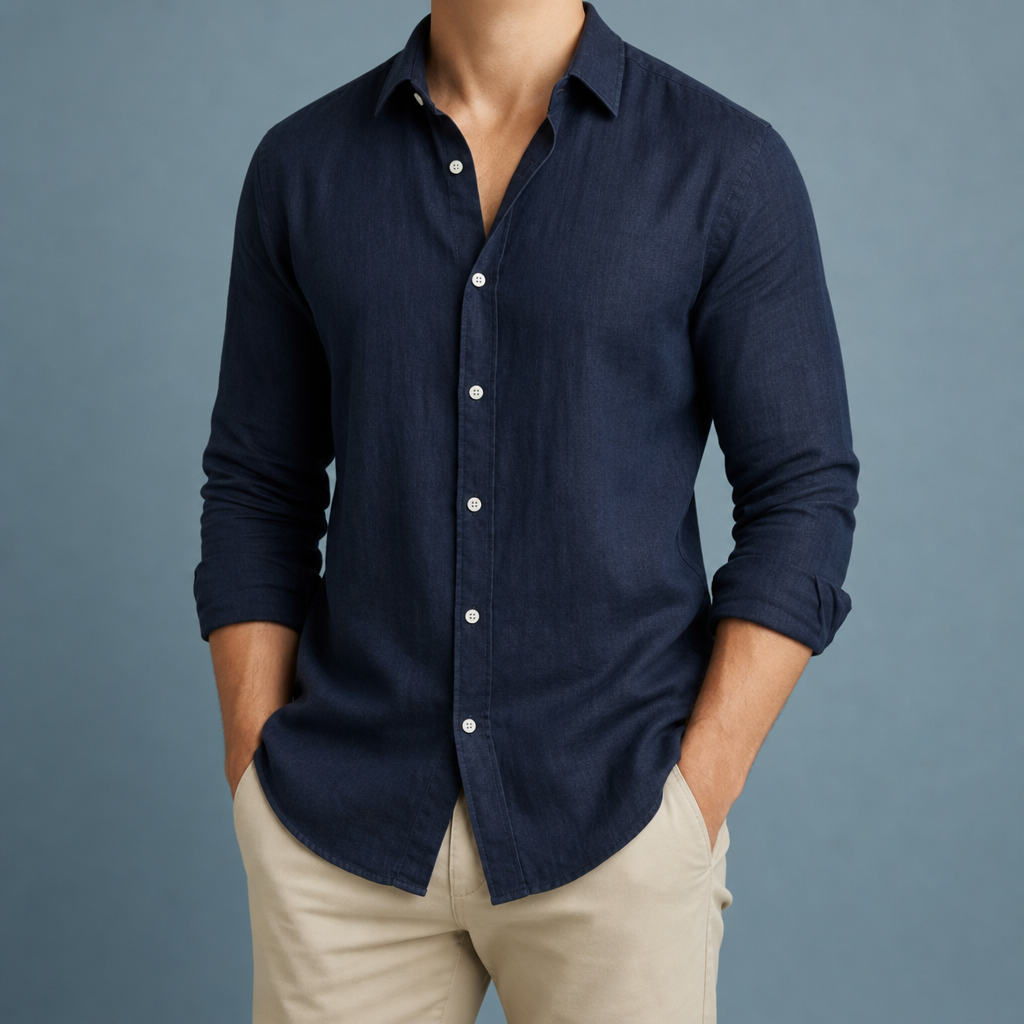 Lucca Linen Button-Up Shirt