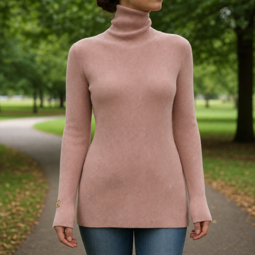Capri Cashmere Turtleneck Sweater