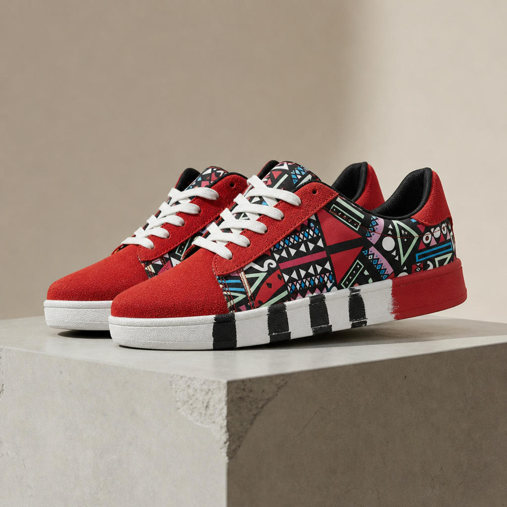 Kardamyli Graphic Canvas Sneakers